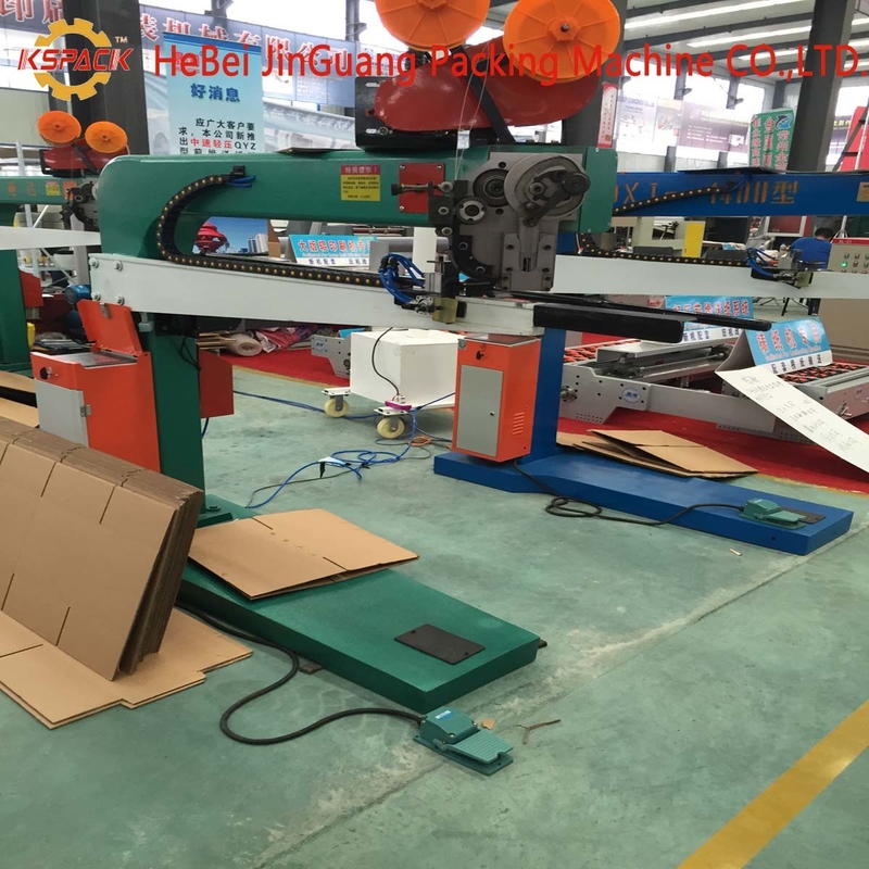 7.5kw 18kw Manual Carton Box Stitching Machine Corrugated Box Stitcher 220volt