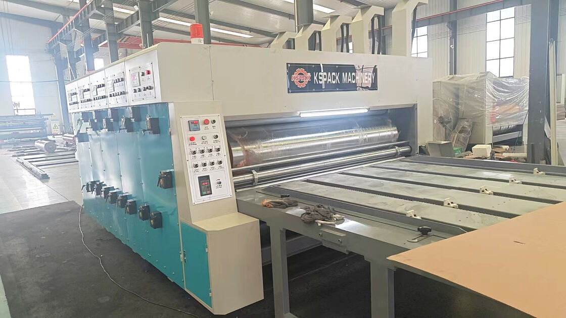Chain Feeding Flexo Ink Corrugated Cardboard Printing Slotting and Rotary Die Cutting Machine