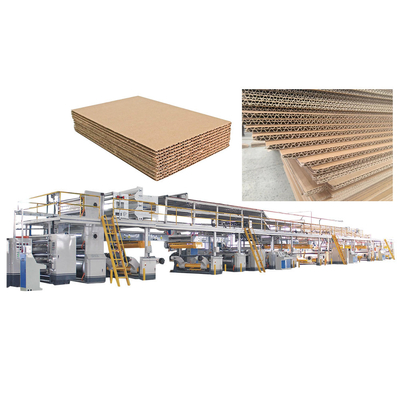 Tam Otomatik 3 5 7 Ply Corrugated Karton Karton Üretim hattı Otomatik 5 kat Corrugated Karton Kutusu Üretim Tesisi